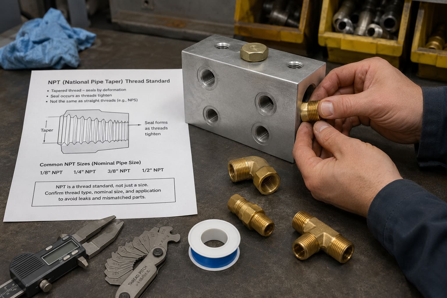 NPT thread taper angle diagram NPT thread taper diagram for brass fittings