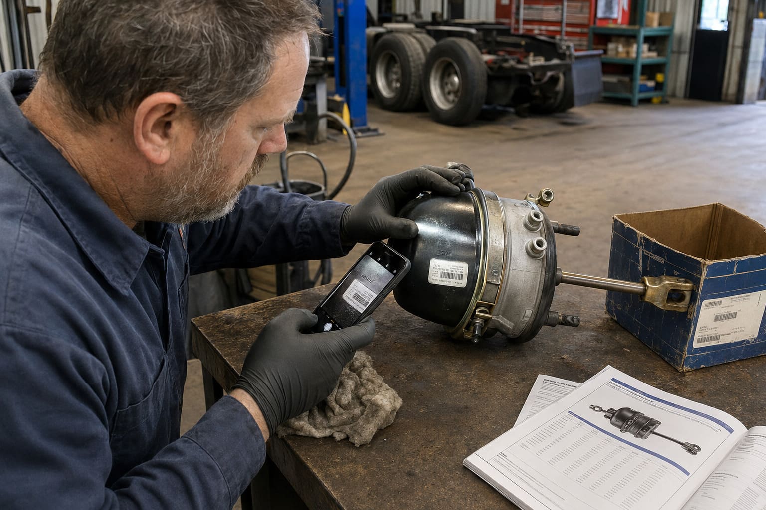 Brake chamber markings for long and short stroke confirmation long and short stroke brake chambers body markings
