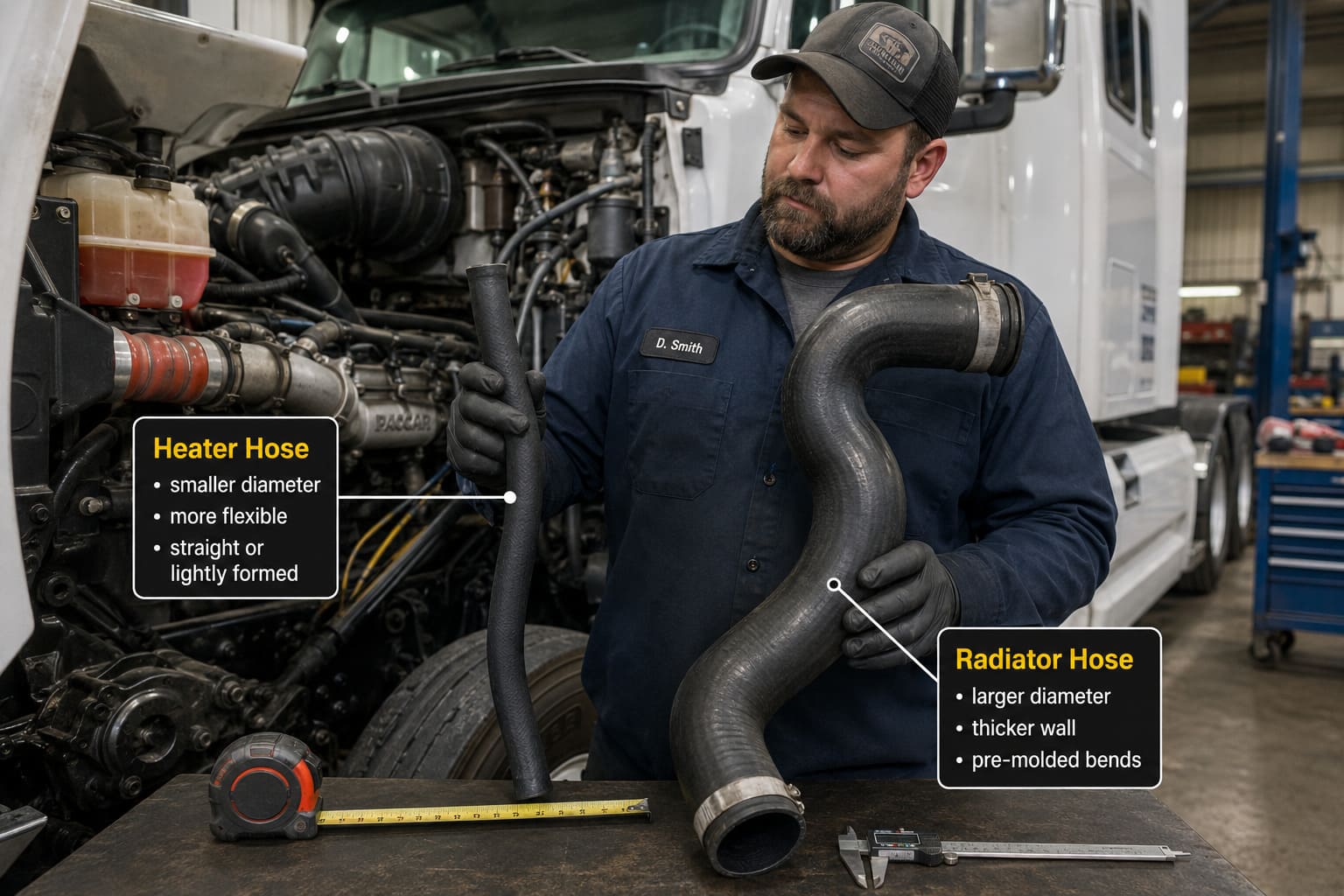 Truck Coolant Hose Dimension Comparison heavy duty truck hose dimensions comparison radiator heater