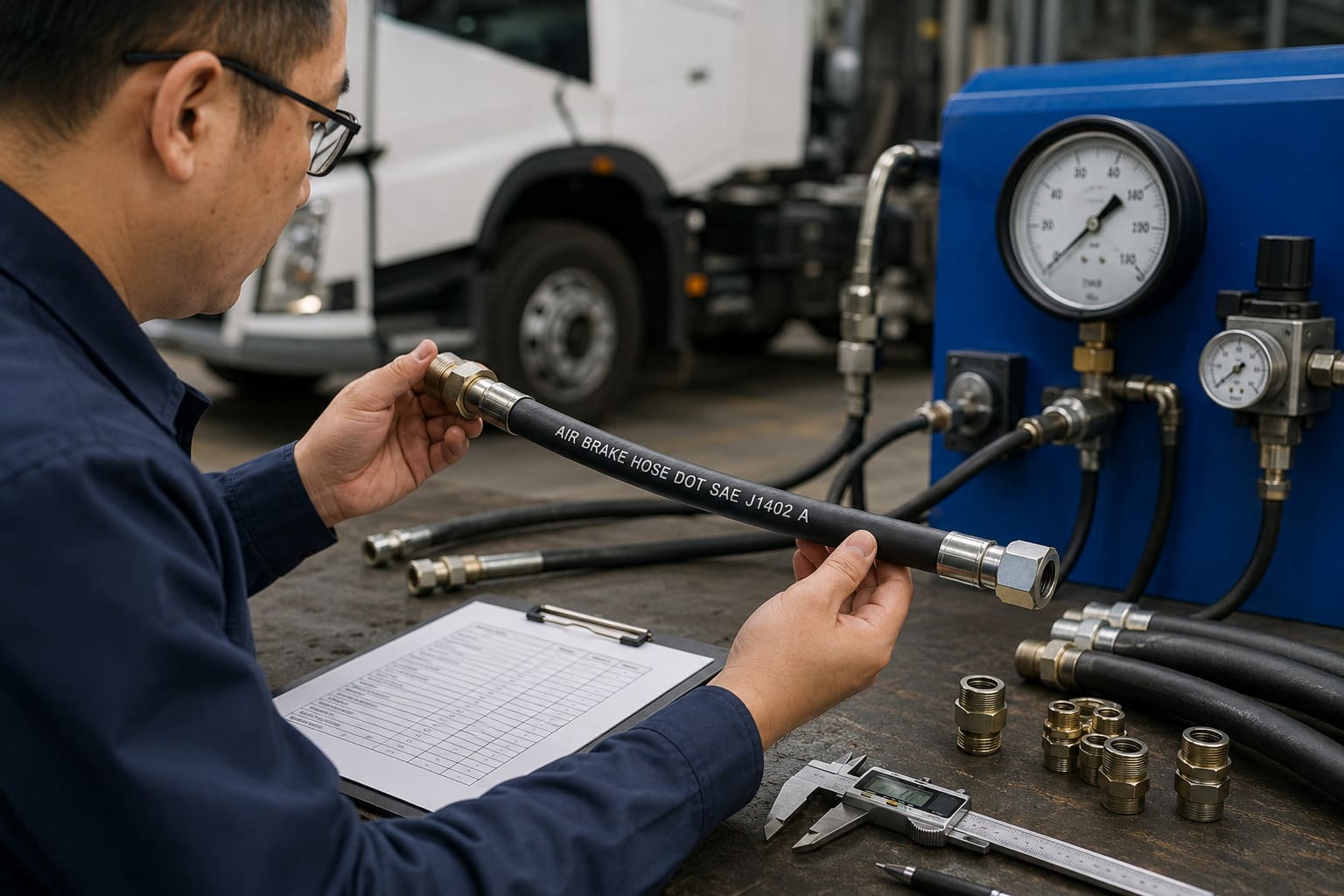 SAE J1402 air brake hose standard overview SAE J1402 air brake hose markings and specification overview