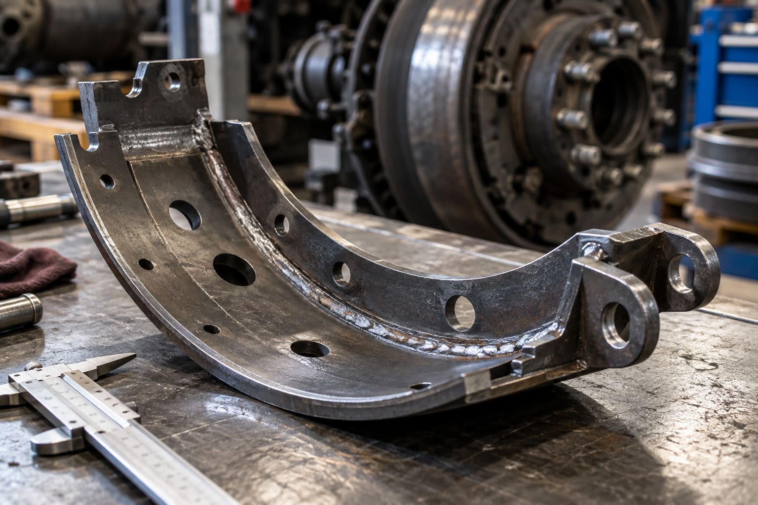 Truck Brake Shoe Steel Body Construction steel shoe body backing plate truck brake stamped formed