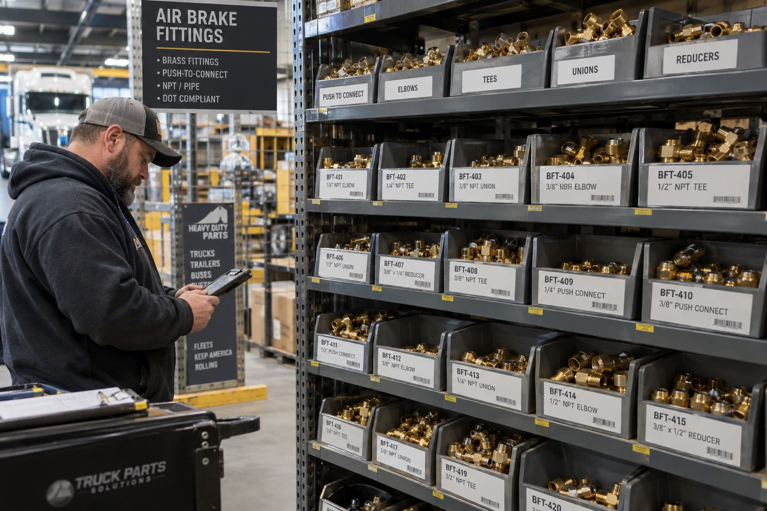 Air Fitting SKU Discipline air fitting SKU selection and inventory discipline for heavy truck parts