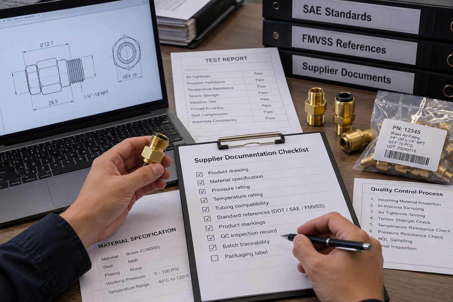 Documentation checklist for Non-DOT fittings Non-DOT fittings documentation checklist for buyers
