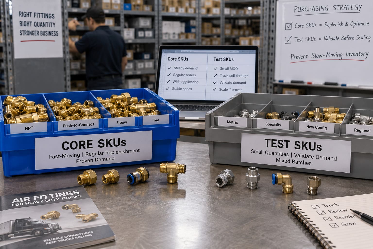 Air Fitting Core vs Test SKU Purchasing Strategy air fitting purchasing tiers core SKU vs test SKU strategy