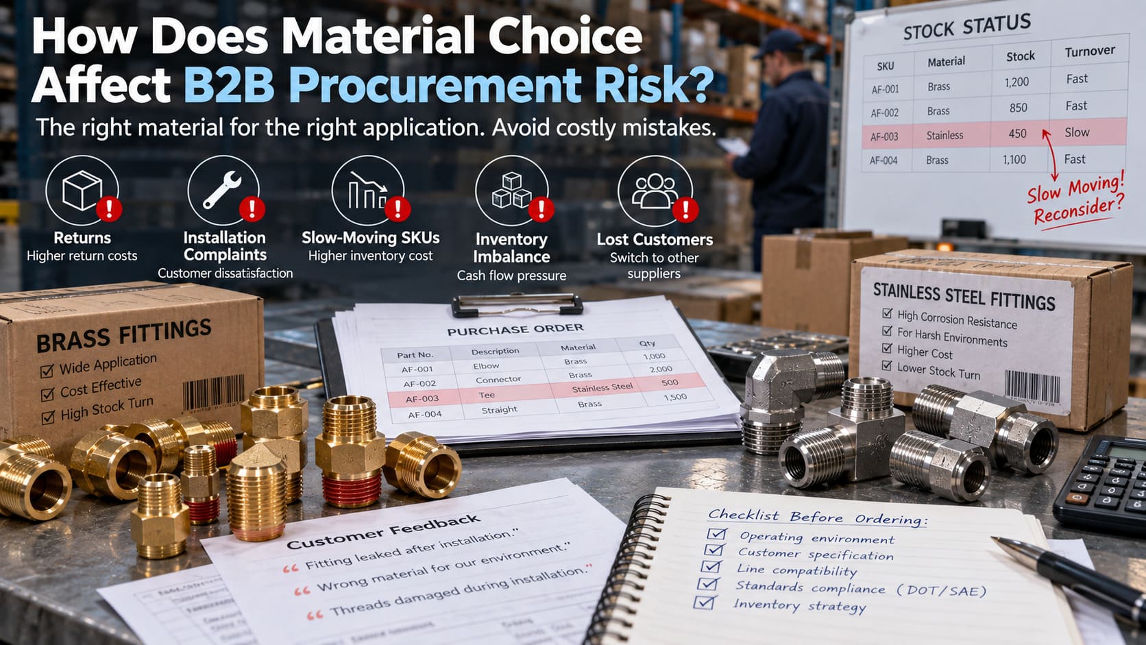 B2B Procurement Risk in Air Brake Fitting Selection b2b procurement risk in air brake fitting material selection for distributors and fleets