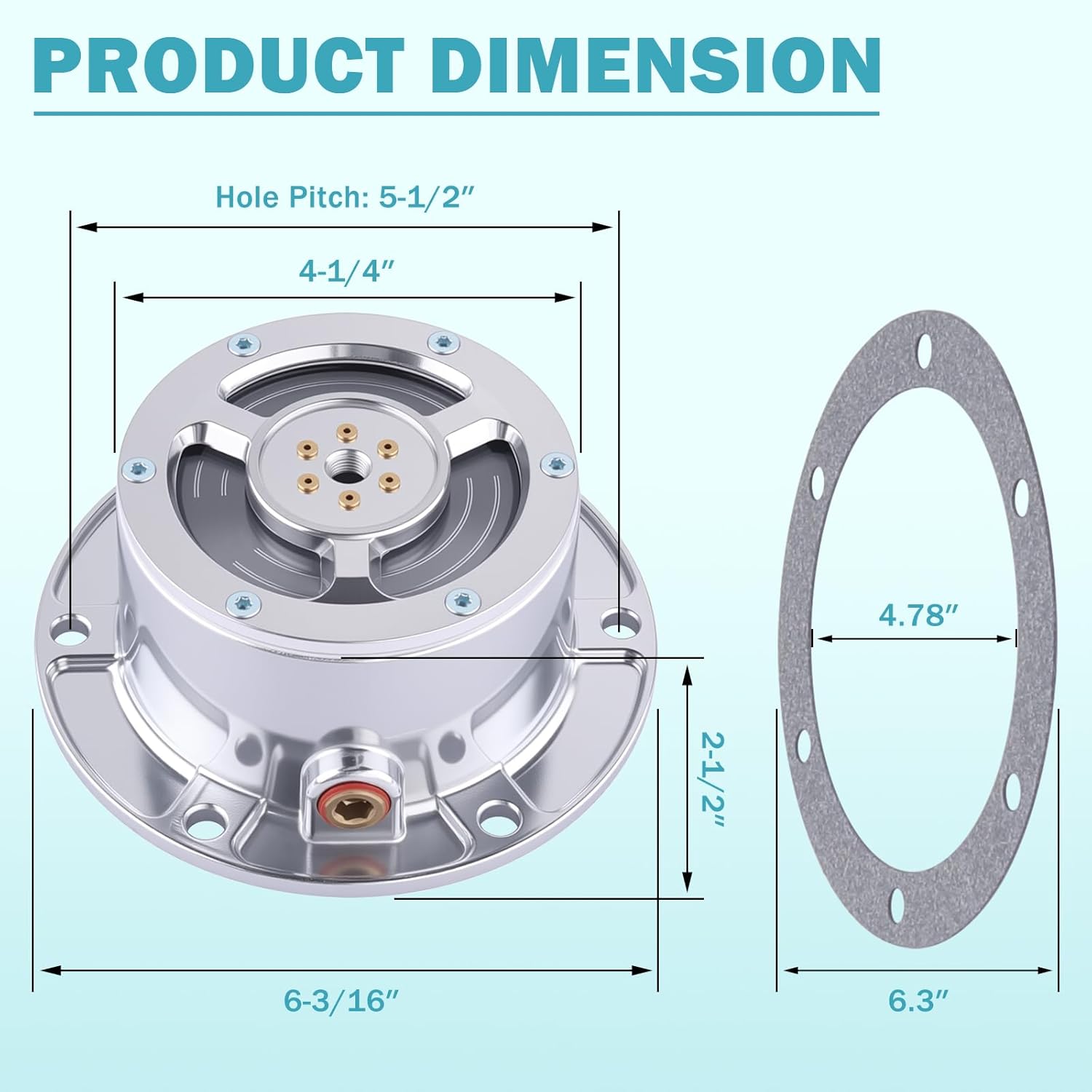 343-4370 ALUMINUM HUB CAP