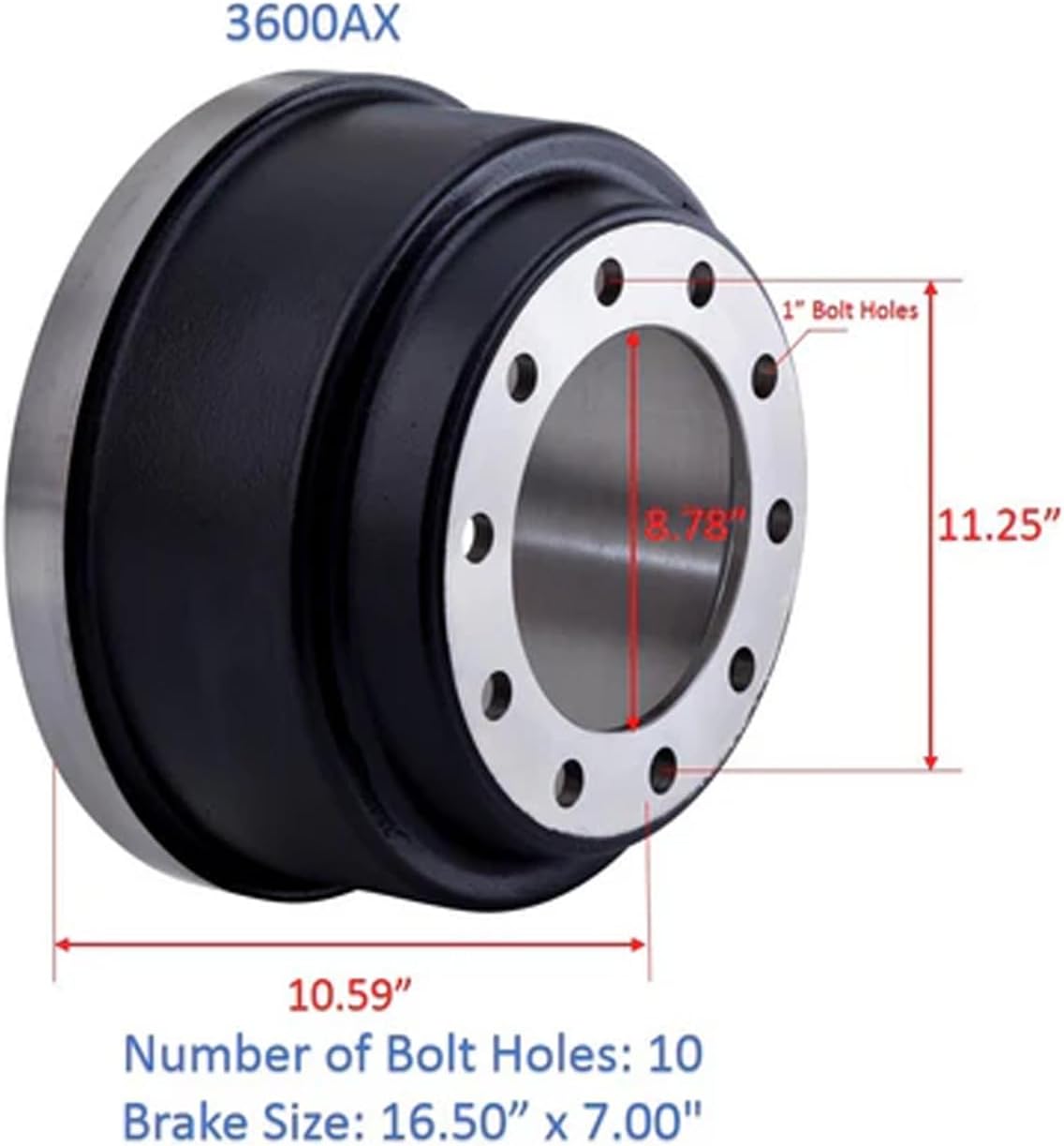3600AX TRUCK BRAKE DRUM