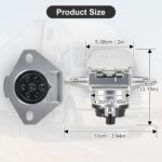 HEAVY DUTY DIE-CAST ZINC 7 WAY SOCKET