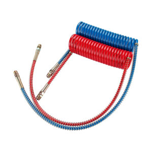 AIR COILED NYLON HOSE 12″x48″ LEADS (iron fitting) OEM#81-0015-40