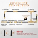 COMPRESSION TEE, MALE PIPE THREAD ON BRANCH