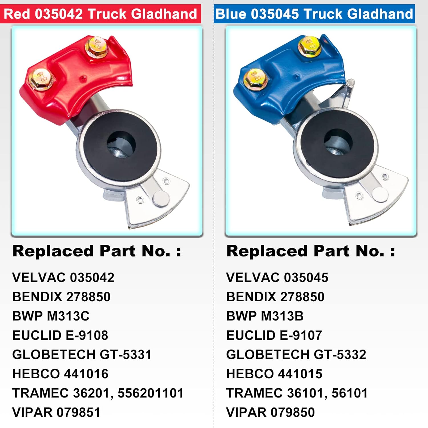 ALUMINUM GLADHAND EMERGENCY&SERVICE OEM#12-00623/12-00823