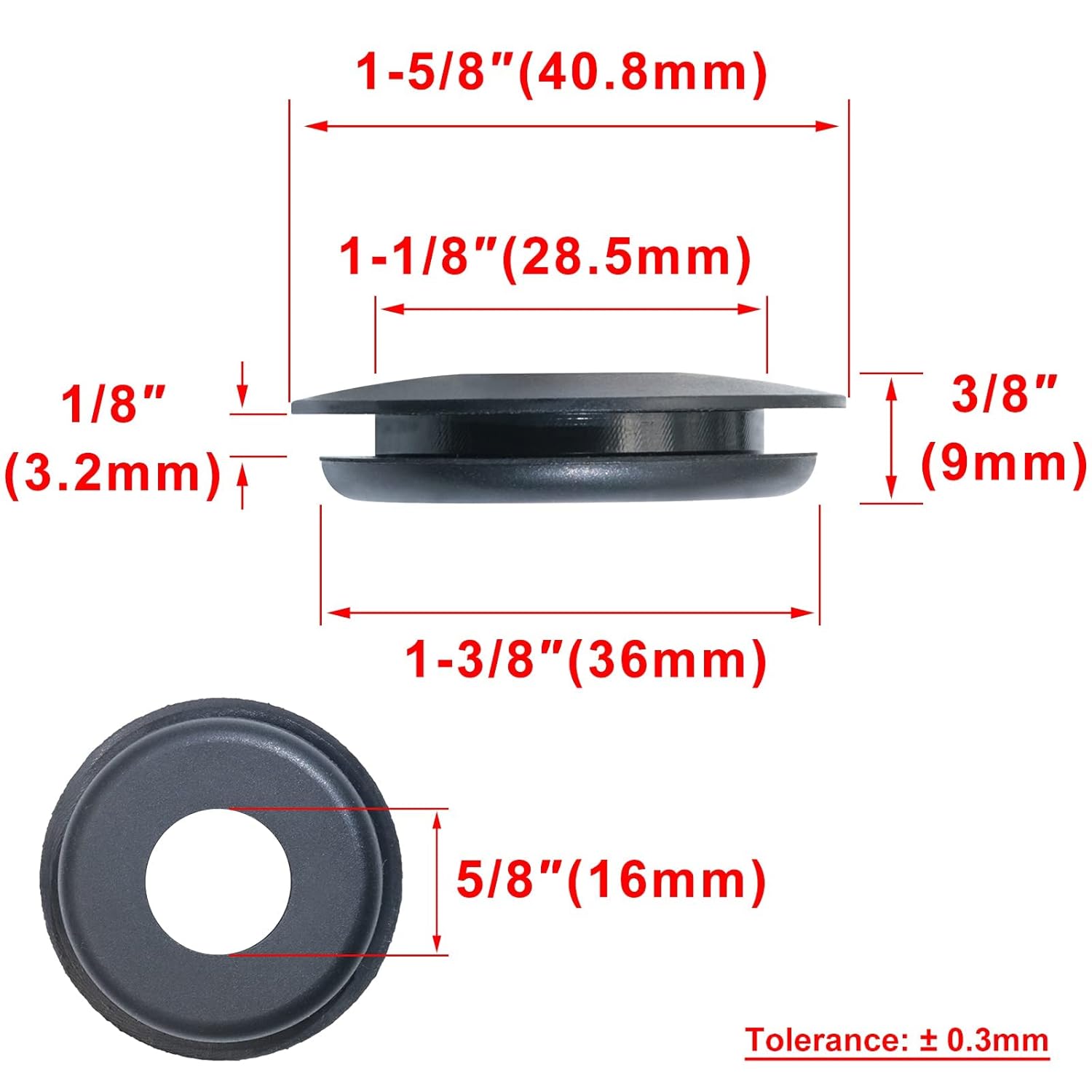 FULL-FACE RUBBER GLADHAND SEAL