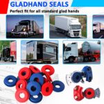 FULL-FACE POLYURETHANE GLADHAND SEAL BLUE&RED