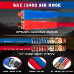 RUBBER AIR BRAKE LINE WITHOUT GRIP(RED&BLUE HOSE)