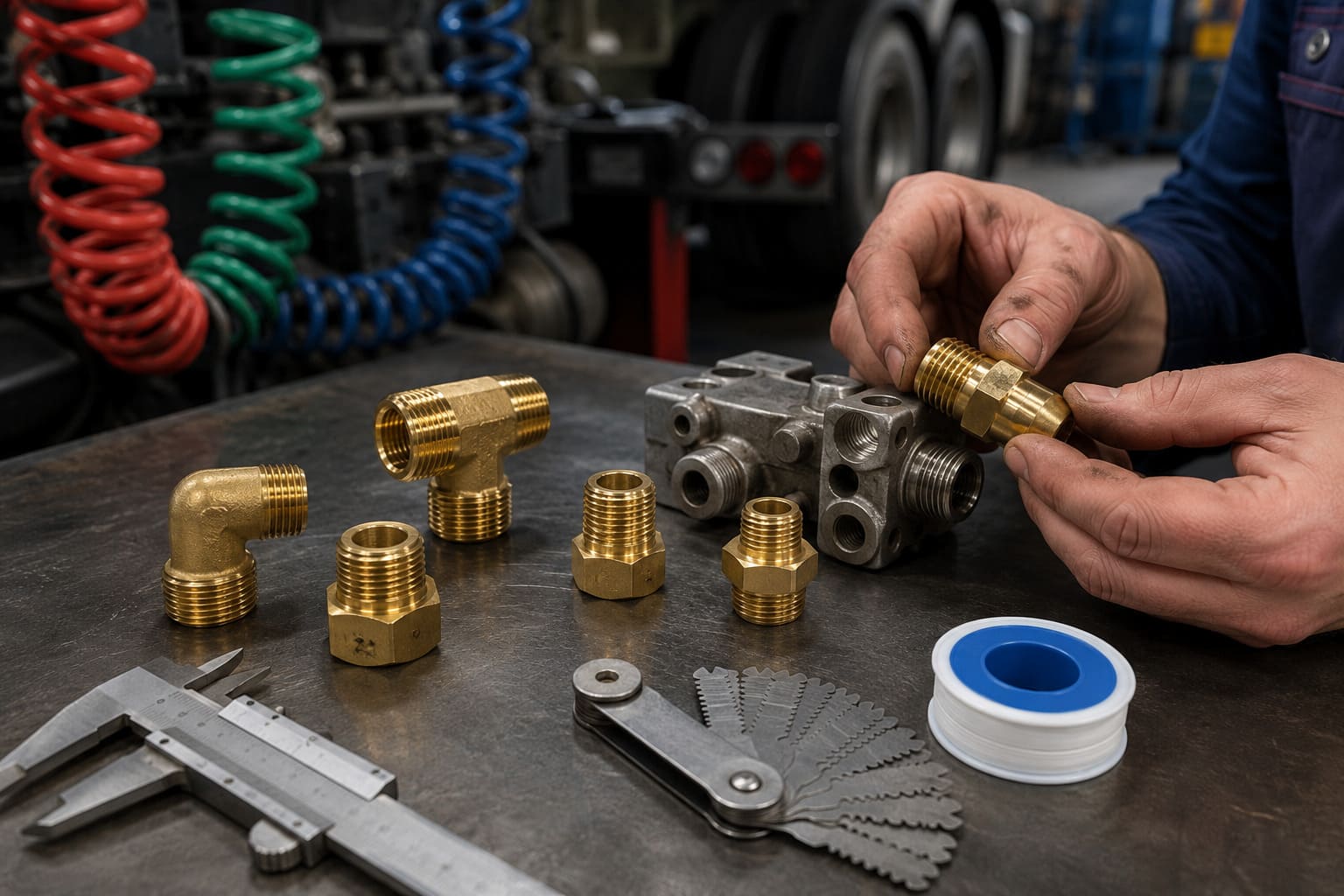 What does NPT mean in brass fittings?