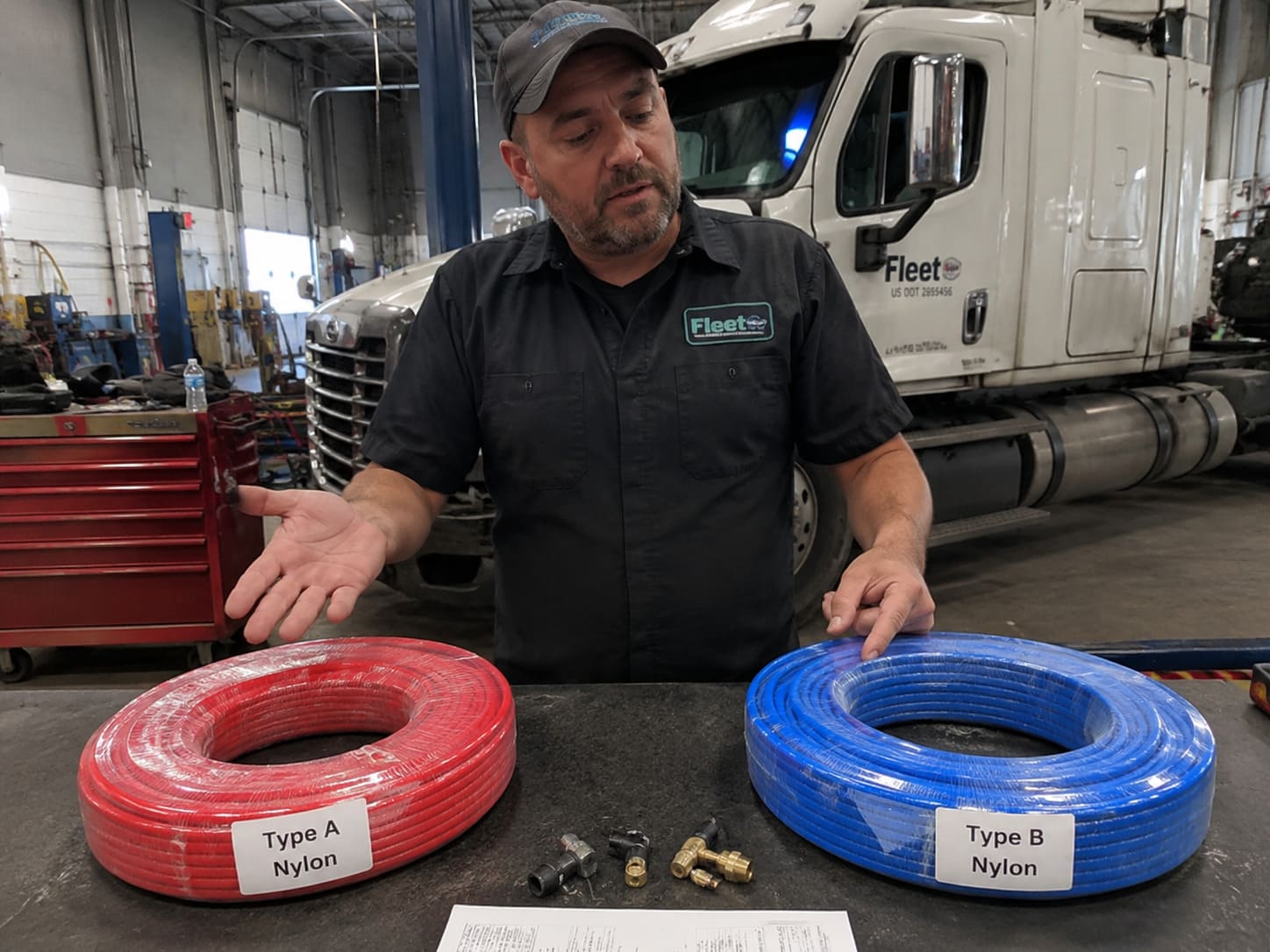 What is the difference between Type A and Type B air brake tubing?