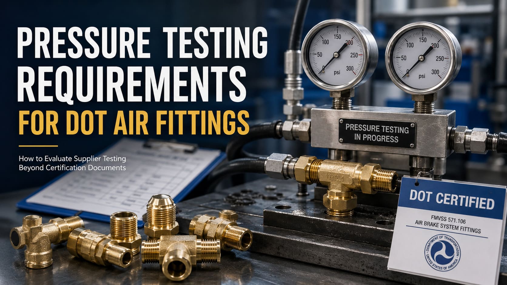 Pressure Testing Requirements for DOT Air Fittings